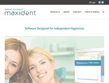 Tablet Screenshot of dentalhygienistmaxident.com